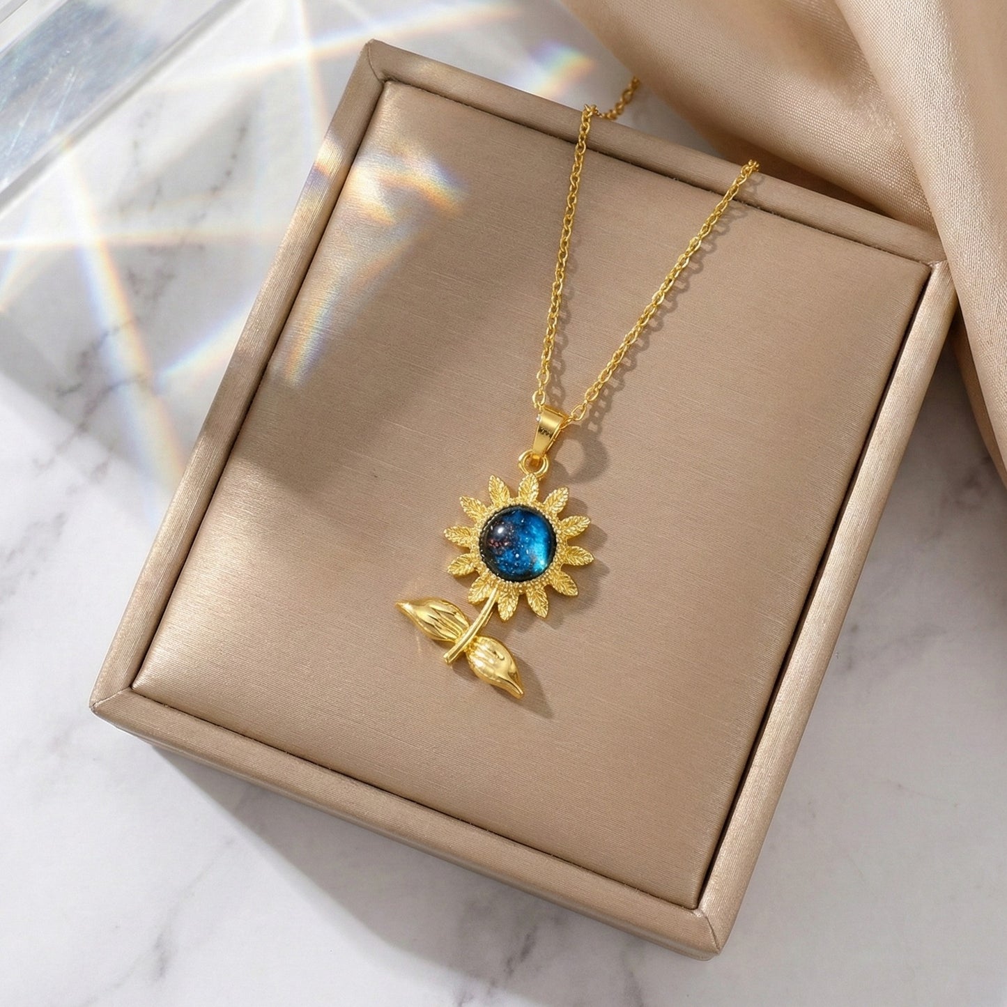 Celestial Sunflower Necklace
