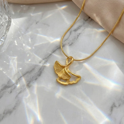 Serene Ginkgo Necklace