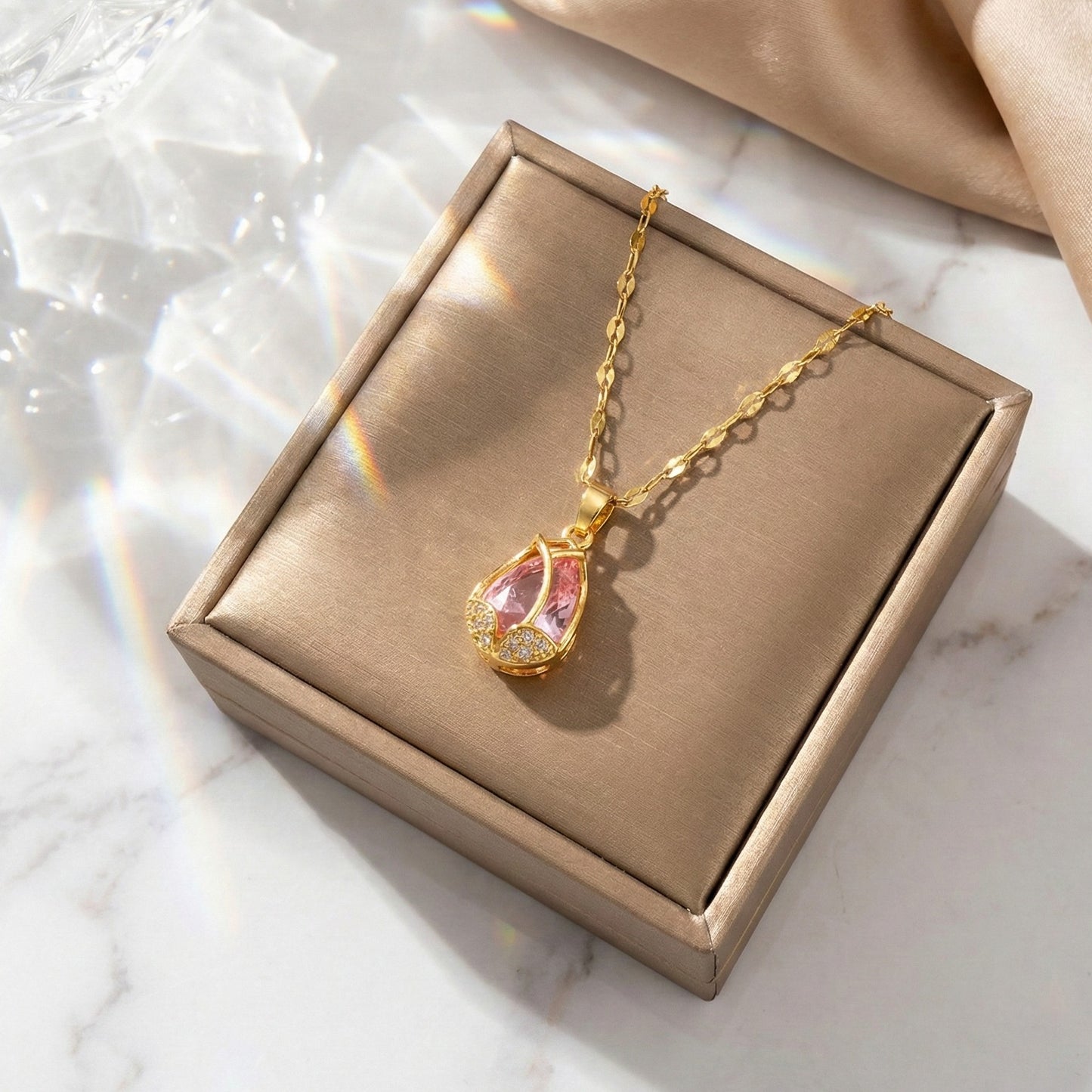 Rose Drop Necklace