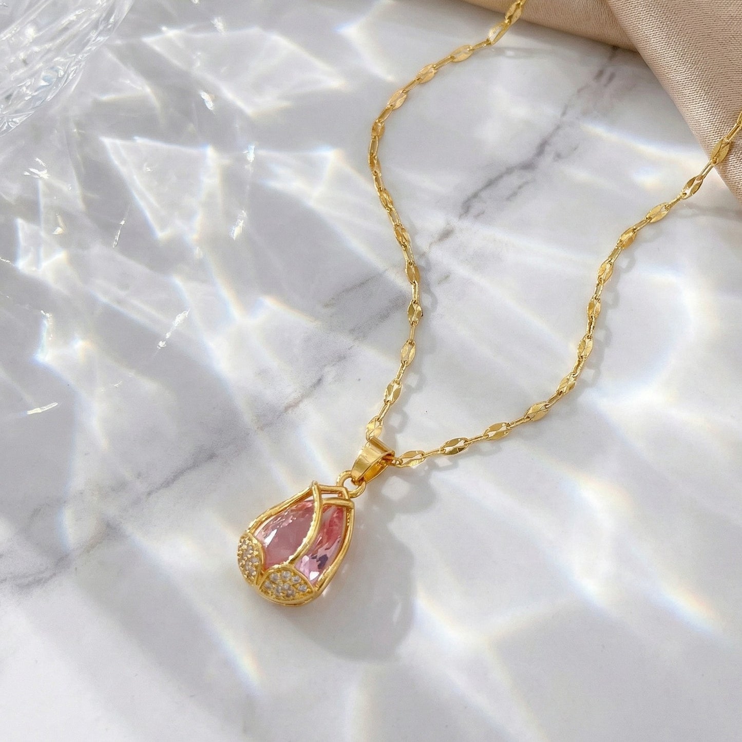 Rose Drop Necklace