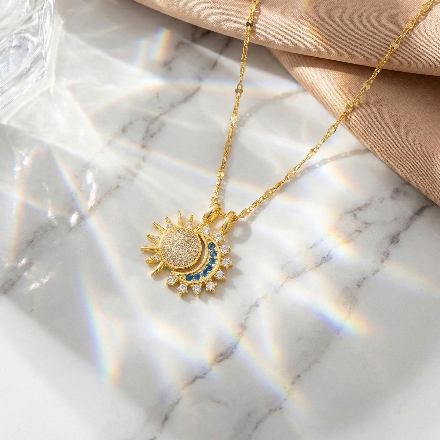 Solar Crescent Necklace