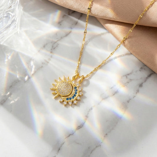 Solar Crescent Necklace