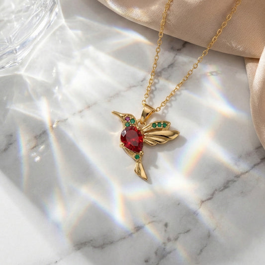 Ruby Flutter Necklace