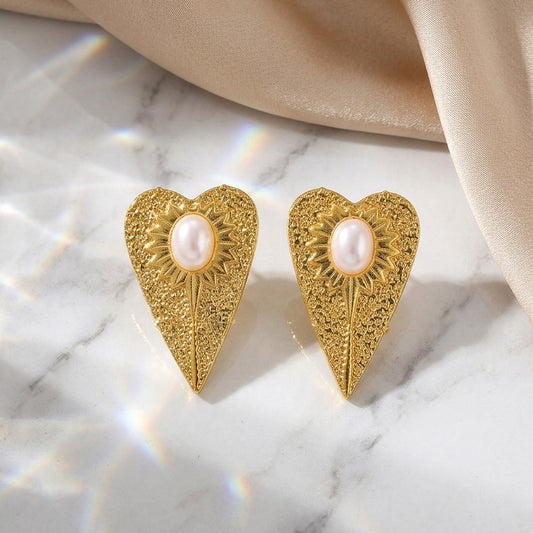 Opulent Heart Studs