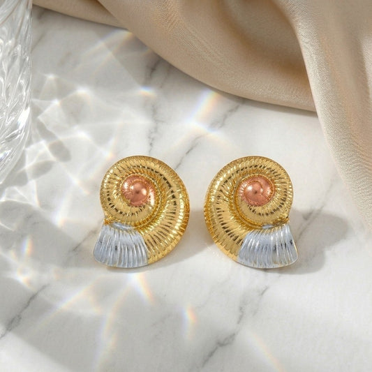 Luxe Shell Studs