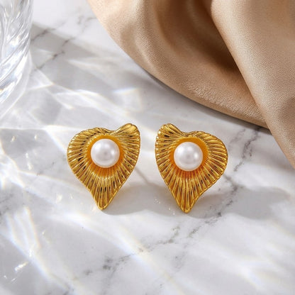 Golden Love Studs