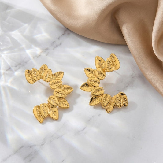 Aurelia Leaf Studs