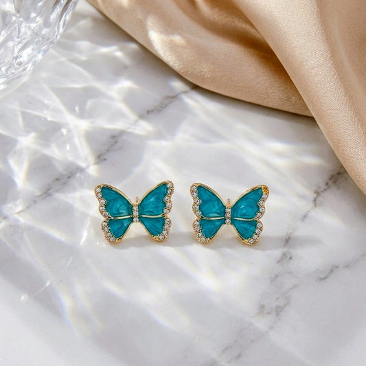 Aqua Whisper Studs