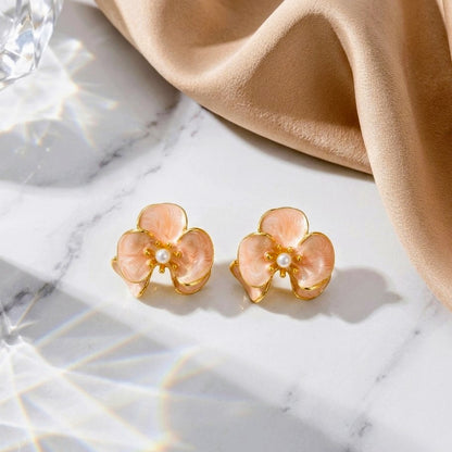 Blush Orchid Studs