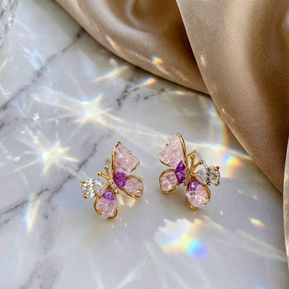 Amethyst Mosaic Studs