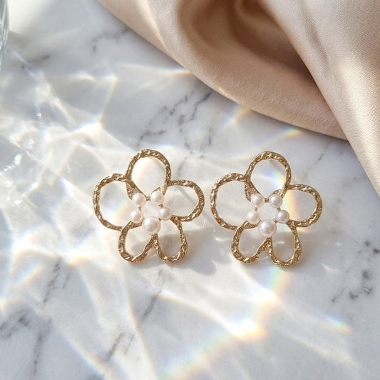 Woven Petal Studs