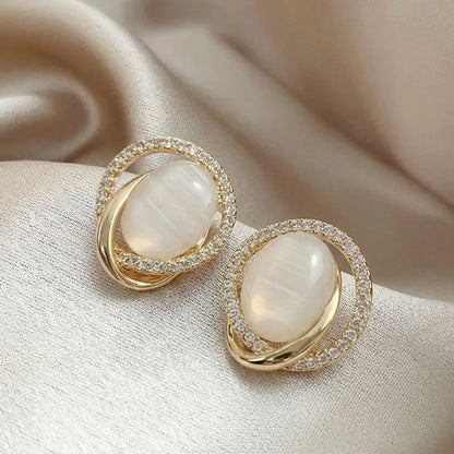 Saturn Pearl Studs