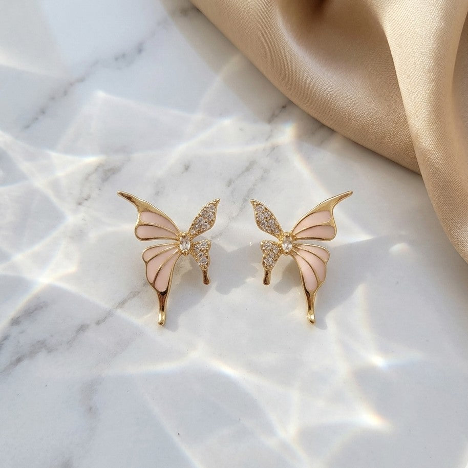 Porcelain Butterfly Studs