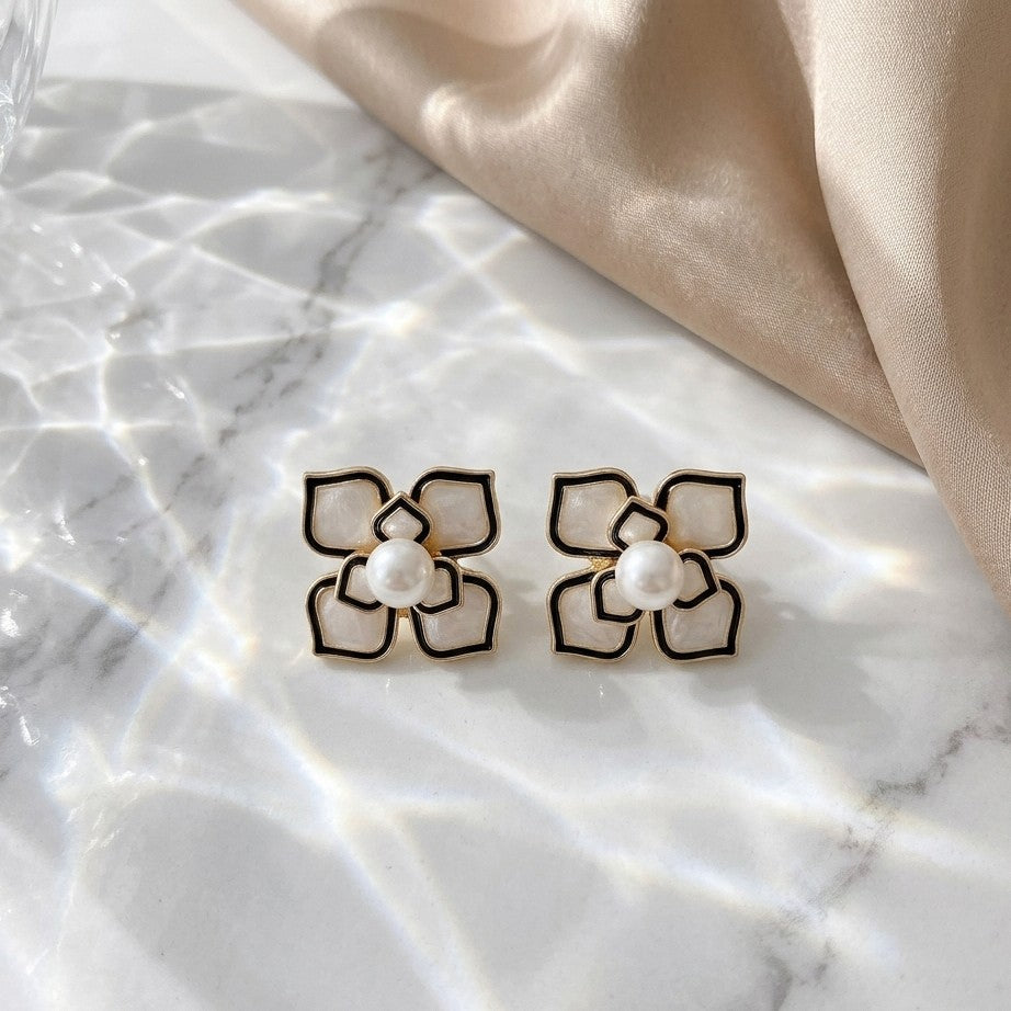 Noir Blossom Studs