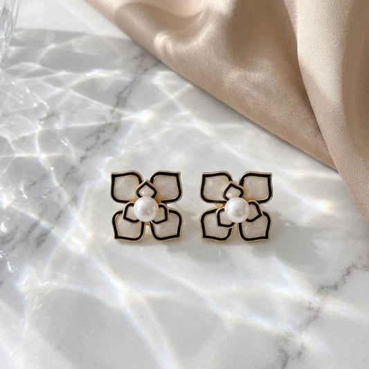 Noir Blossom Studs