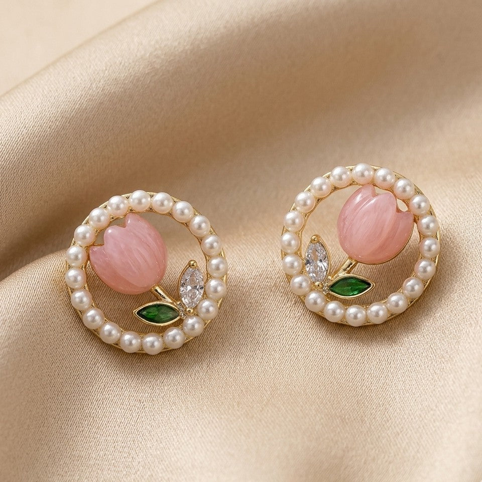Spring Halo Studs