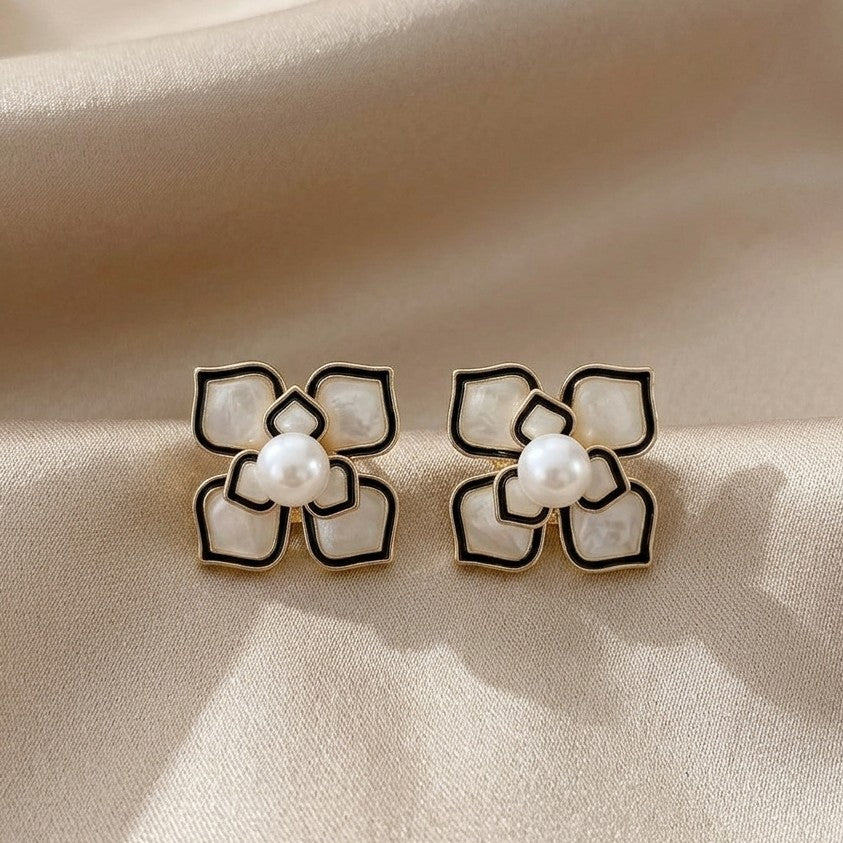 Noir Blossom Studs