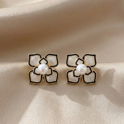Noir Blossom Studs