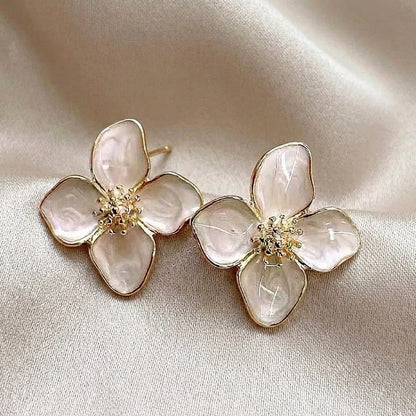 Marble Blossom Studs