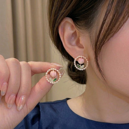 Spring Halo Studs