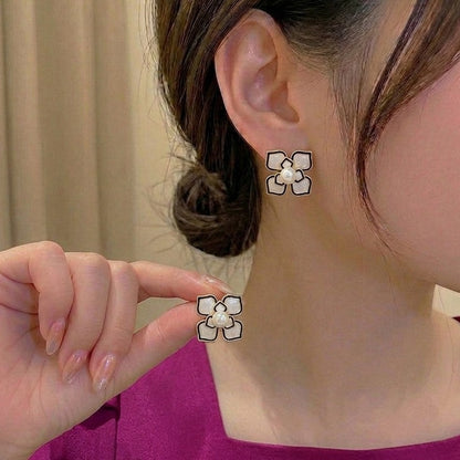 Noir Blossom Studs