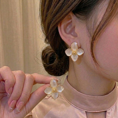 Marble Blossom Studs