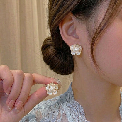 Ivory Blossom Studs