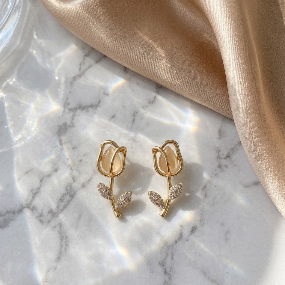 Golden Tulip Studs