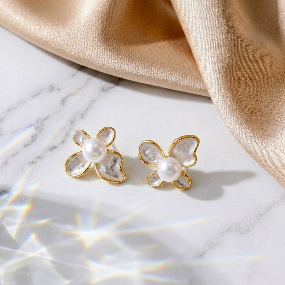 Enamel Blossom Studs