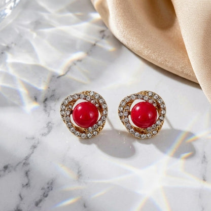 Crimson Orbit Studs