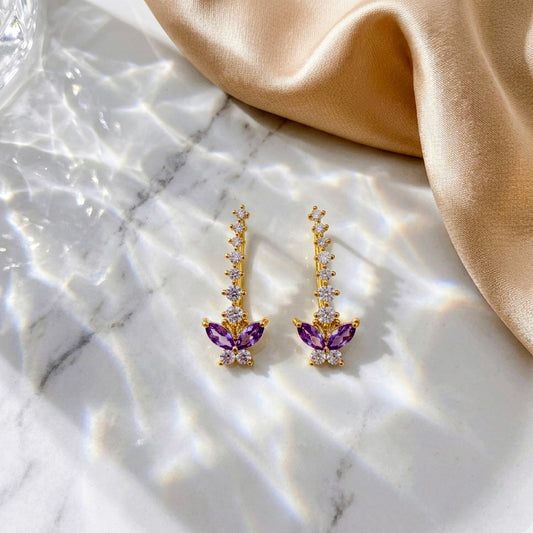 Amethyst Whisper Studs