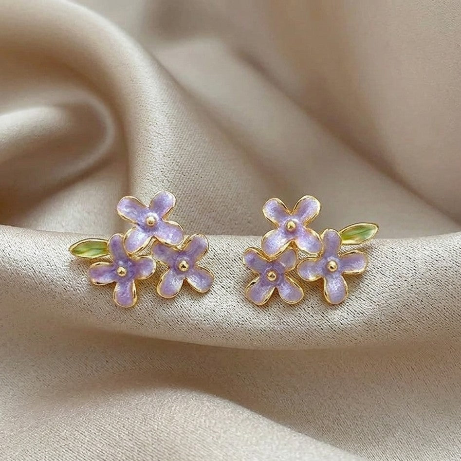 Lilac Garden Studs