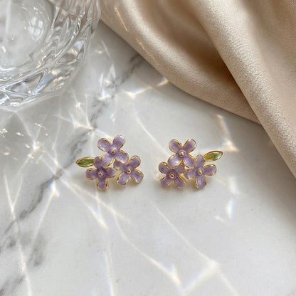 Lilac Garden Studs