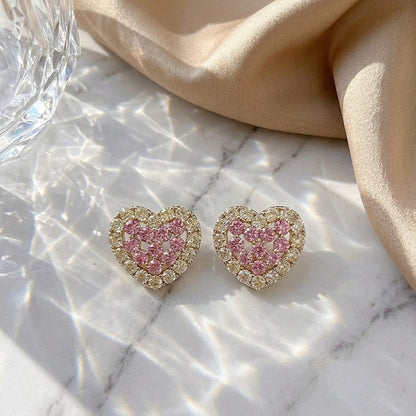 Pink Halo Studs