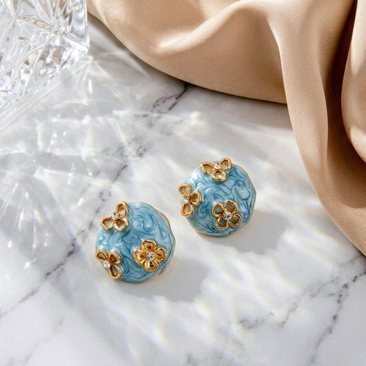 Azure Bloom Studs