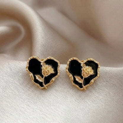 Noir Rose Studs
