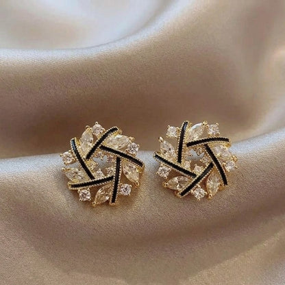 Ebon Crystal Studs