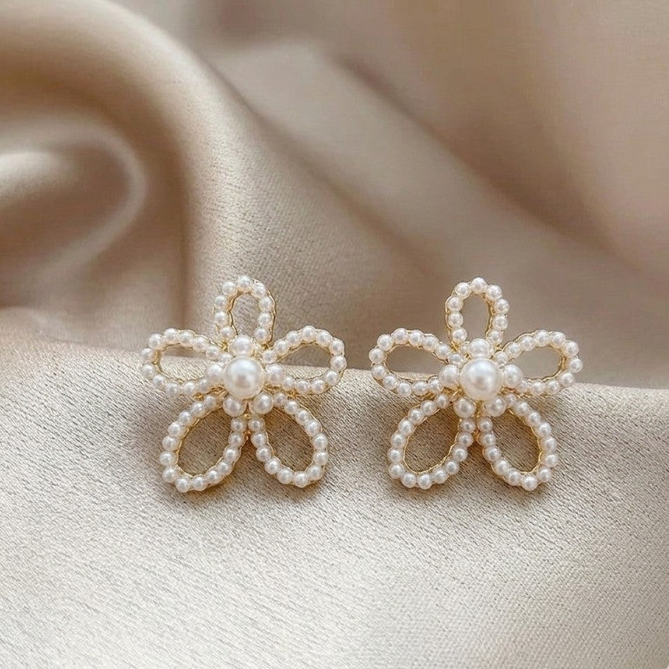 Pearl Charm Studs