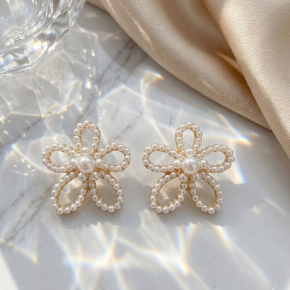 Pearl Charm Studs