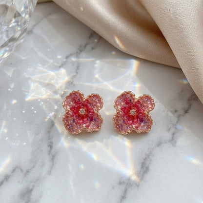 Pink Spark Studs