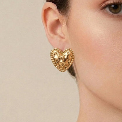 Regal Heart Studs