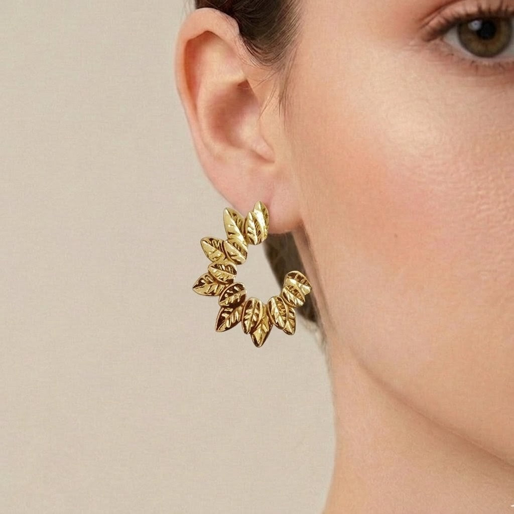 Aurelia Leaf Studs