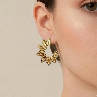 Aurelia Leaf Studs