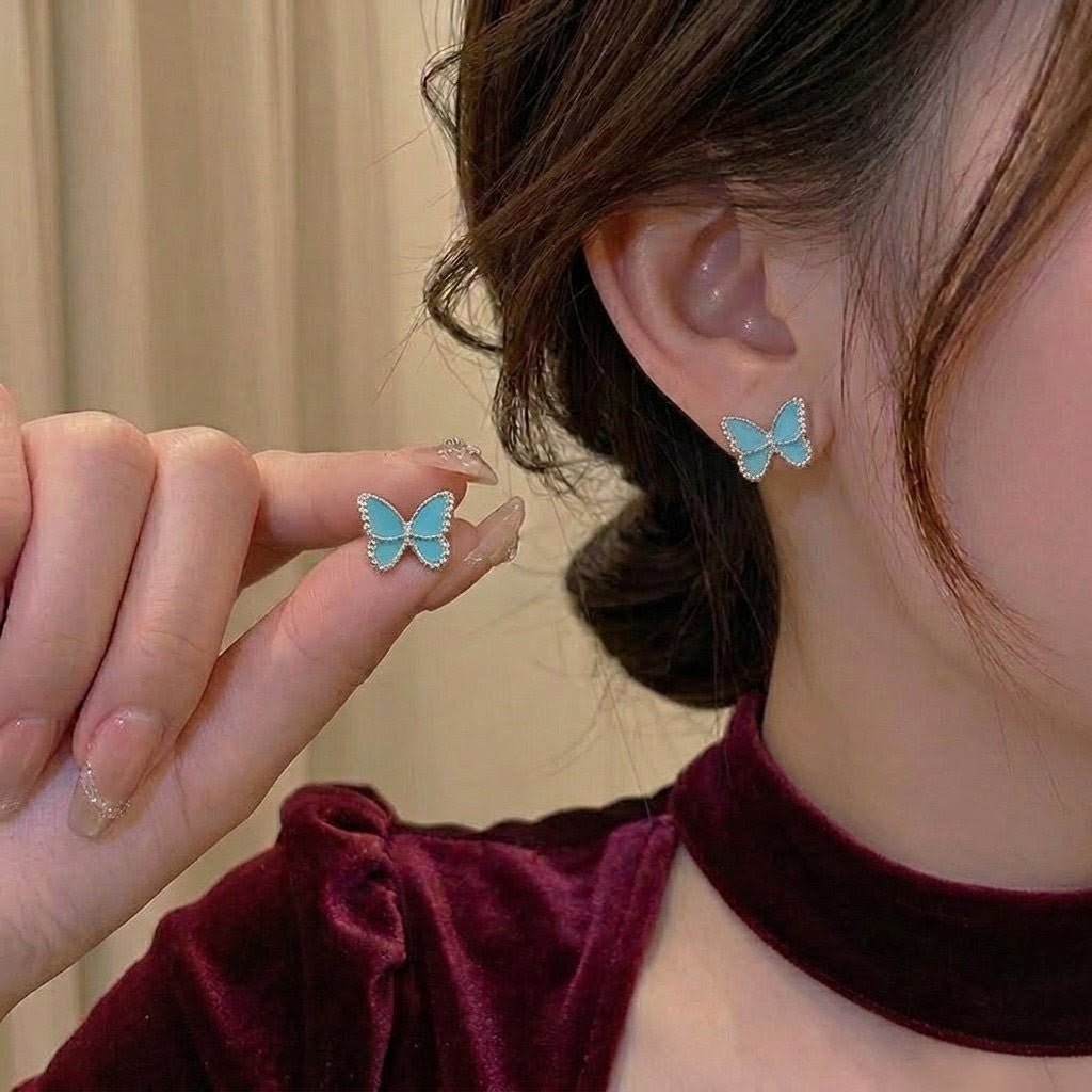 Aqua Whisper Studs