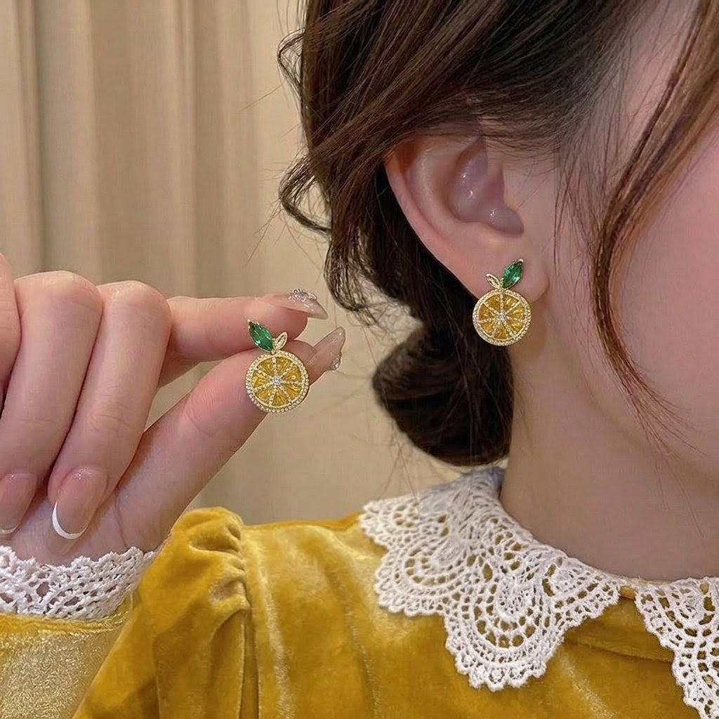 Citrus Glow Studs