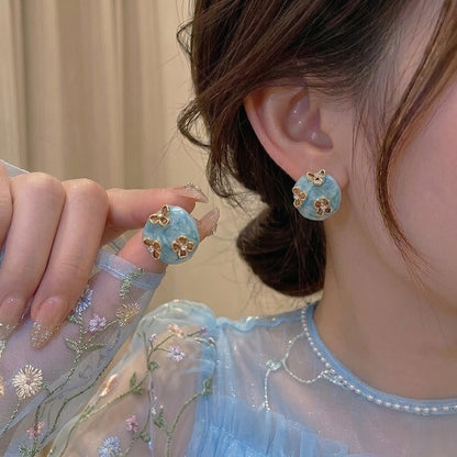 Azure Bloom Studs