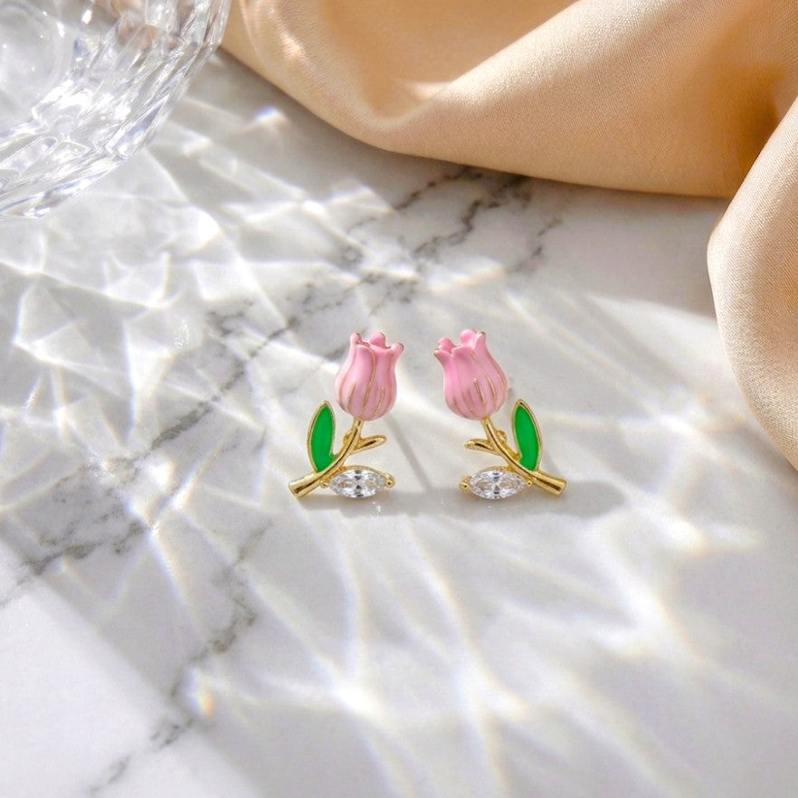 Tulip Kiss Studs