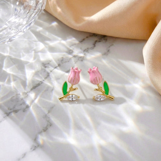 Tulip Kiss Studs