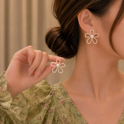 Pearl Charm Studs