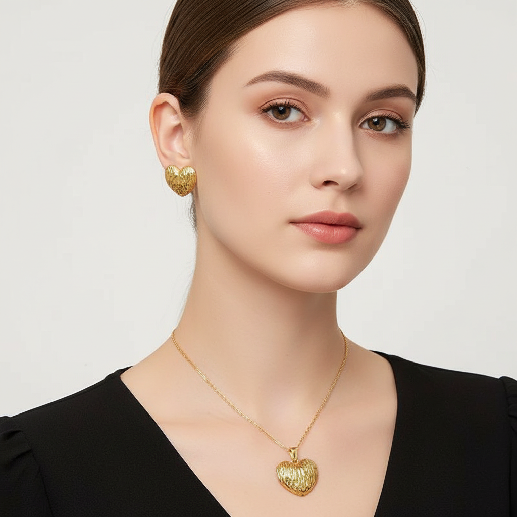Golden Whisper Heart Set